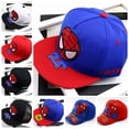thumbnail image 2 of Gorros ajustables con estampado de dibujos animados para niño y niña, gorra de béisbol con estampado de Marvel y Spiderman, malla de Hip-hop de 2 a 8 años, para primavera y otoño Fivean unisex, 2 of 2