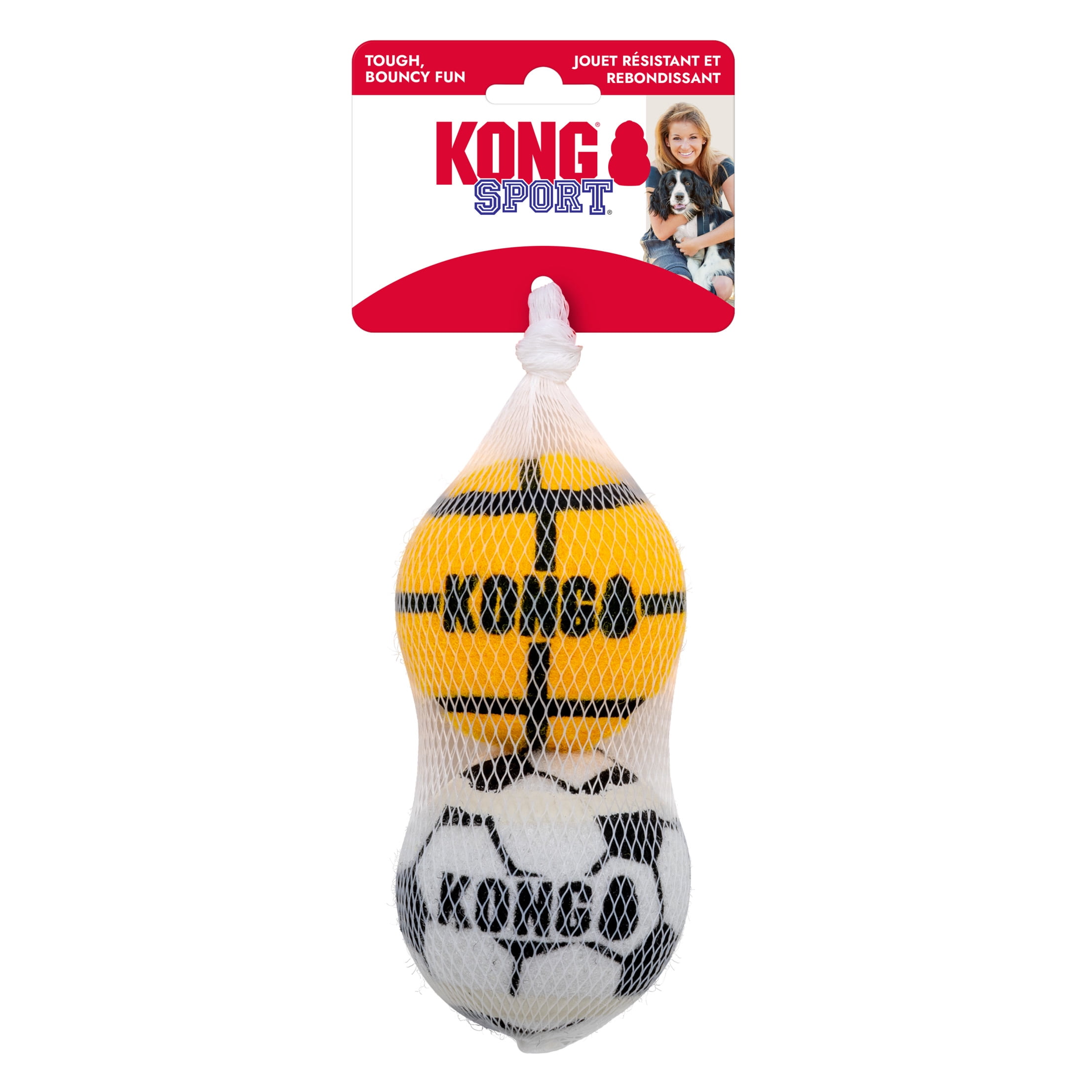 KONG® Sport Balls, Extra Thick Tennis Ball, Dog Toys, 2 Count