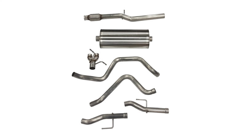 Corsa Performance 21033 Sport Cat-Back Exhaust System; Dual Rear Exit; 3 In. Dia.; Fits select: 2019-2020 CHEVROLET SILVERADO C1500 LT, 2021-2022 CHEVROLET SILVERADO K1500 LT