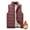 Wine, variant on Oplxuo Men's Sherpa Fleece Lined Quilted Puffer Vest Winter Warm Stand Collar Padded Down Outerwear Jackets with Pockets