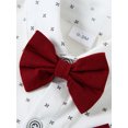 thumbnail image 3 of CARETOO Baby Boy Clothes Suit 0-18M 4Pcs Formal Gentleman Dress Shirt Suspender Pants Hat Bowtie Set, 3 of 13