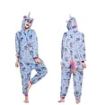 thumbnail image 2 of Kugurumi-Conjunto de Pijama de unicornio para mujer, ropa de dormir de franela con dibujos animados de Panda y Stitch, para Navidad e Invierno, 2 of 4