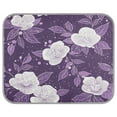 thumbnail image 2 of Pet Cooling Pad Foldable Self Cooling Mat Breathable Pet Cushion Sleep Pad for Dogs and Cats Purple and White Floral Pattern M, 2 of 9