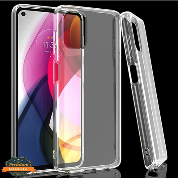 Xpression Case for Motorola Moto G Stylus 2021 Ultra Slim Thin Silicone Soft Skin Flexible TPU Gel Rubber Candy Gummy Protective Hybrid Phone Cover [Clear]