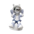 thumbnail image 2 of Figura de astronauta, estatua moderna, creativa, resistente al desgaste, adorno de mesa para B, 2 of 9