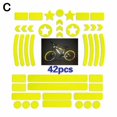 thumbnail image 1 of Night Safety Logo MTB Reflective Sticker Grid Stripe Warning Body Bicycle U9M7, 1 of 9