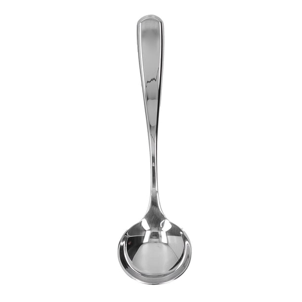 Cuchara de acero inoxidable para café, espuma de leche, postre, pastel, helado