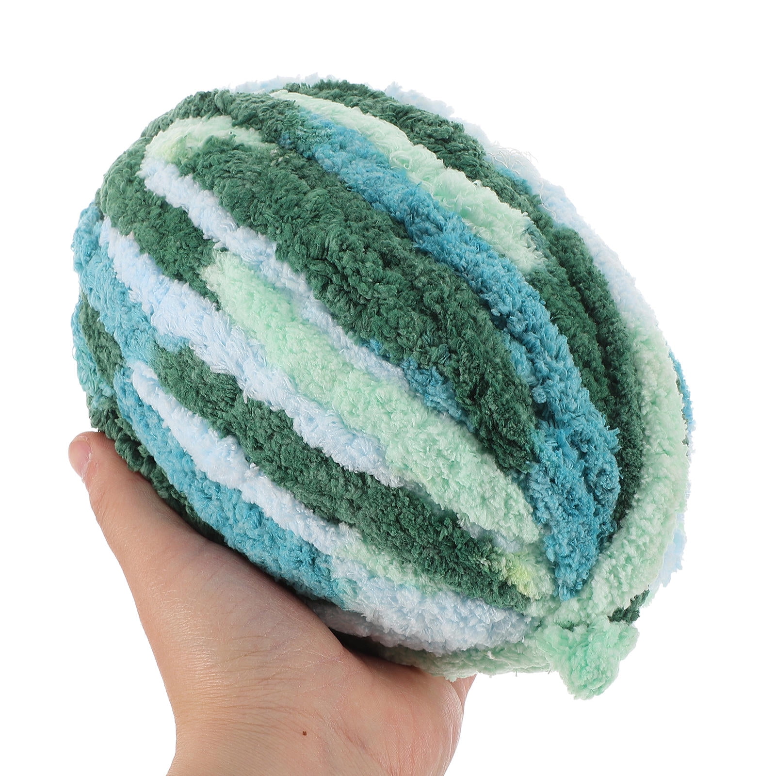 AURARMLET Chunky Chenille Yarn Soft Polyester for Hand Knitting Scarves, Hats, Blankets, and Crafts Projects