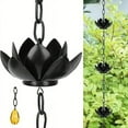 thumbnail image 6 of ​​BMYJ Adjustable Black Rain Chain Catcher with Cups & Gutter Adapter | Downspout Replacement Water Diverting System | Decorative Outdoor Home Display Rainfall Solution​​, 6 of 8