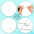 thumbnail image 2 of 14K White Gold Box Link Chain Necklace | Adjustable 22 Inch Length | .85 mm Thick | With Gift Box | Everyday Elegance, 2 of 7