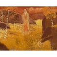 thumbnail image 2 of Arne Ekeland 24x20 Gold Ornate Framed and Double Matted Museum Art Print Titled - Woman in Autumn Landscape (1934), 2 of 4