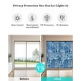 thumbnail image 4 of Window Privacy Film,Dark Blue Coral UV Sun Blocking Window Tint Film Heat Control One Way Blackout Window Film,Spring Summer Coastal Nautical Ocean Beach Non Adhesive Static Cling Sticker 23.6x59 In, 4 of 7