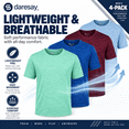 thumbnail image 2 of Daresay Men's 4-Pack Dri-Fit Performance T-Shirts – Moisture-Wicking Athletic Gym Tees – Breathable, Quick-Dry Workout Shirts for Men (Sizes S-3XL), 2 of 14