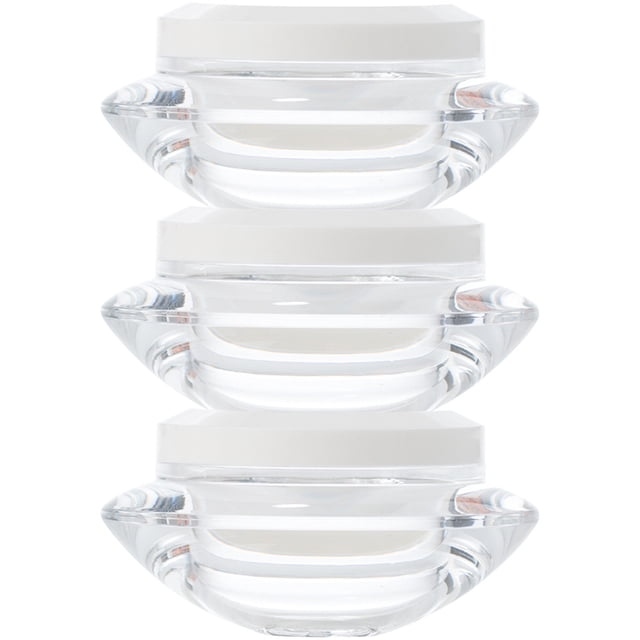 Shisuyan 3 Pcs Bouteilles de Crème pour le Visage Bocaux Cosmétiques Transparents Bouteilles de Rangement Cosmétiques Vides (10g)