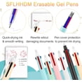 thumbnail image 3 of shiyou-Erasable Ballpoint Pen,3-in-1 Multicolor Erasable Gel Pens for Make Mistakes Disappear,0.5mm Ink Gel Pens Quick-drying Rolling Ball Pens with Eraser,3-Color Retractable Erasable Pens (18 PCS), 3 of 4