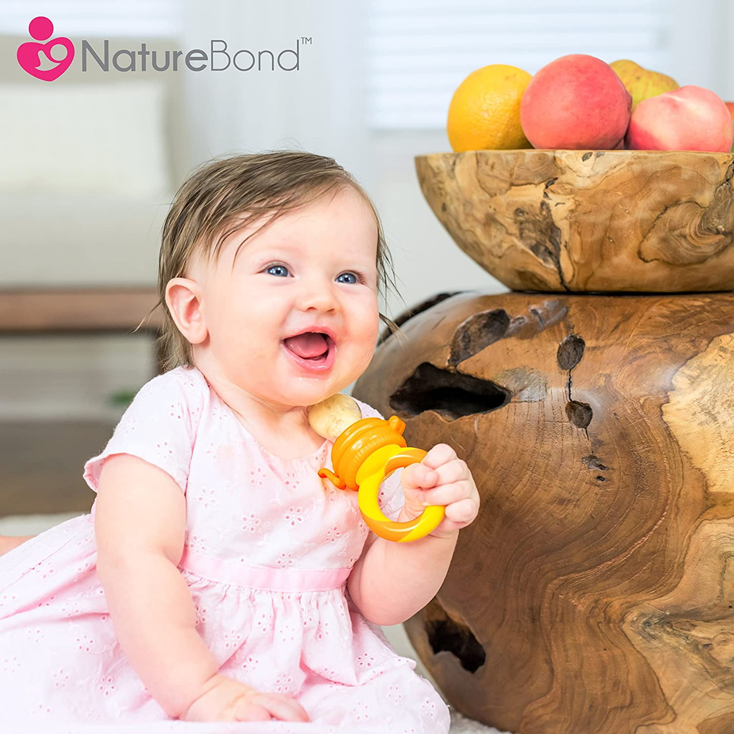 Naturebond baby food feeder//Fruit Feeder Sucette 2 Pack Pour Bébé Dentition Jouet