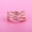 Copper Gold, variant on Women Intertwined Ring Rose Gold And Silver Plated Copper Crown Design Anniversary Promise Rings With Diamonds