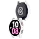 thumbnail image 4 of Marco de carcasa de reloj de cubierta de parachoques de PC duro para Galaxy Watch5 Watch4 40 mm (blanco), 4 of 7