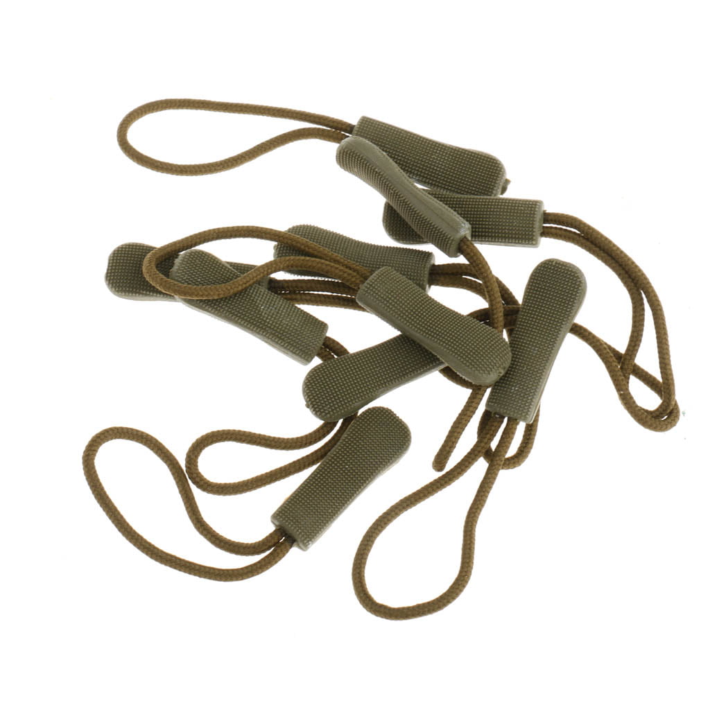 30 pcs Zipper Pull Zip Replacement Cord Rope Puller for Bag Cloth Repair kit 