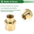 thumbnail image 3 of Acoplamientos reductores de latón Unique Bargains 1/4"NPT x 1/8"NPT 2 Pcs, 3 of 7