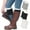 Monochrome Opulence, variant on Tipi Toe 3 Pairs Women's Boot Cuffs Knitted Boots Socks Short Leg Warmer
