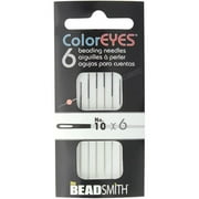 Coloreyes Beading Needles 6/Pkg-Size 10 Black