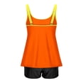 thumbnail image 5 of High Waisted Tankini Swimsuits for Women Summer Casual Ruched Modest Tankini Top Boyshorts Beach Bathing Suits, 5 of 6