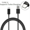 thumbnail image 3 of Compatible With G7 G8 ThinQ - 18W USB Adaptive Fast Home Charger 6ft Type-C Turbo Cable Adaptive Adapter Wall Travel AC Power P2J for LG G8 ThinQ, G7 ThinQ, 3 of 6