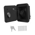 thumbnail image 4 of Almencla Locking Cap Easy to Install Lockable RV Fresh Water Fill Inlet Black, 4 of 8