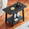 thumbnail image 2 of Banco de ducha KaimuBench HDPS impermeable de 2 niveles negro, 2 of 6