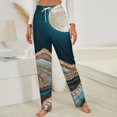 thumbnail image 3 of Moonlit Agate Gemstone Art Winter Female Pants Flannel High Waist Women Pants Lady Warm Straight Leg Plush Trousers, 3 of 7