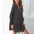 thumbnail image 3 of Vestido Con Cuello En V, Vestido De Mujer Suelto Para El Ocio Para El Día A Día. ANGGREK Otros, 3 of 6