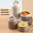 thumbnail image 3 of Insulated Food Jar, 304 Stainless Steel Lunch Box for Hot Food, Soup, Drinks, Portable Thermal Food Container for Travel Office, Food Food Warmer for Adults, Kids, 3 of 7
