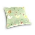 thumbnail image 3 of Cute Chicken in Farm Throw Pillow Covers Couch Pillowcases Decor for Bed Sofa 18" x 18", 3 of 7