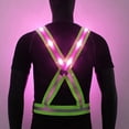 thumbnail image 2 of Chaleco iluminado LED Chaleco reflectante de tráfico nocturno Carga USB, 2 of 5