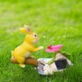 thumbnail image 4 of AZXY Garden Decor Statue,Garden Statues,Garden Ornaments for Outside Garden,Garden Decorations Outdoor Clearance,Resin Bunny Garden Statue Solar, 4 of 8