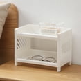 thumbnail image 5 of IBASETOY White Plastic Kitchen Cabinet Shelf for Storage and Countertop Spice Rack Organizer, 5 of 6