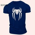 thumbnail image 1 of T-shirts Mode Homme Garphic adj Spider Manches Courtes Impression 3d Sport de Rue Tops Amples Décontractés Gym Entraînement Tee Homme, 1 of 7