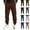 Coffee, variant on Zpzdpjkx Mens Tapered Sweatpants Drawstring Elastic Waist Cuffed Ankle Solid Tone Casual Street Workout Pants for Mens