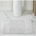 thumbnail image 4 of Better Trends 4 Piece Bathroom Rug Set, 100% Cotton, Extra Soft Tufted Bath Mat, Water Absorbent & Non Slip Bath Rug, (White) Granada Collection, 4 of 8
