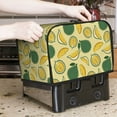thumbnail image 2 of Toaster Covers 2 Slice, Cute Gold Durian Waterproof Bread Machine Cover Fits for Standard 2 Slice Toasters, Home Decor Toaster Protection with Hanging Rope, 2 of 7