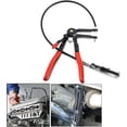 thumbnail image 3 of Alicates de abrazadera de cable tipo manguera de 24 "con herramienta de manguera de agua de combustible de aceite de eje flexible, forja de acero de aleación galvanizada (negro) JAMW Sencillez, 3 of 5