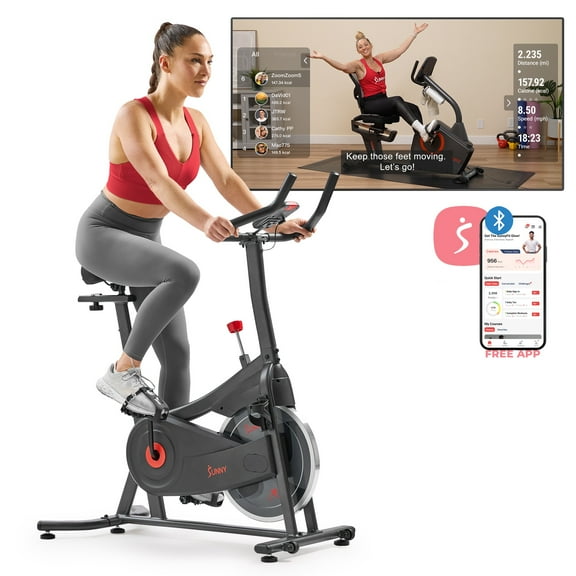 Sunny Health & Fitness ACTIVE 100 Smart Magnetic Cycling Exercise Bike - SF-B124066
