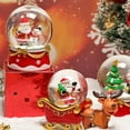 thumbnail image 2 of Festival Rotating Snow Globes With LED Light And Resin Base Powered Crystal For Seasonal Display, 2 of 5