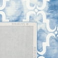 thumbnail image 5 of Safavieh Dip Dye Talbot Distressed Wool Area Rug, Blue/Ivory, 7' x 7' Round, 5 of 9