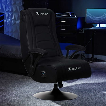 X Rocker Ergonomic & Bluetooth Swivel Gaming Chair, Black