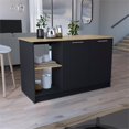 thumbnail image 6 of Pemberly Row Modern Engineered Wood Kitchen Island in Multi-Color, 6 of 6