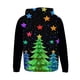thumbnail image 5 of Sudadera con capucha para hombre, estilo casual, con cuello redondo, estampado de árbol de Navidad, manga larga, blusa de poliéster, 5 of 5