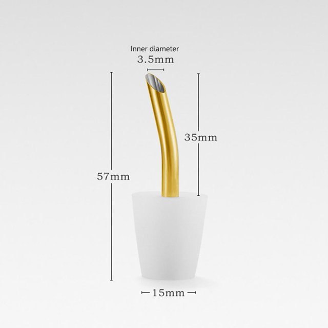 Boquilla para hervidor de agua para exteriores, goteo a mano, café, boca extendida + tapa antipolvo + cepillo (blanco C) Likrtyny Para estrenar
