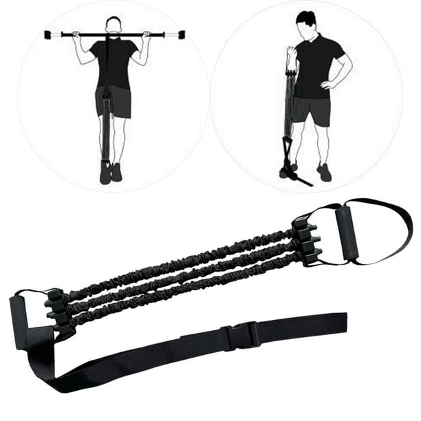 Bandas de resistencia ajustables, correa de entrenamiento, banda de asistencia para levantamiento de pesas para ejercicio de levantamiento de pesas, Negro Macarena Banda de asistencia para dominadas